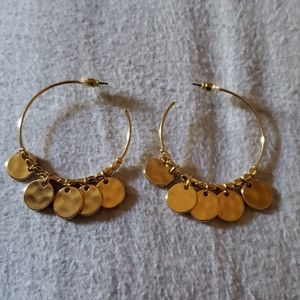 Gold earrings
